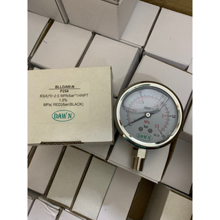 đồng hồ áp suất có dầu inox