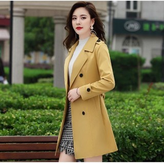 Áo măng tô nữ kaki (màu cam/hồng/đỏ/xanh/vàng/...)