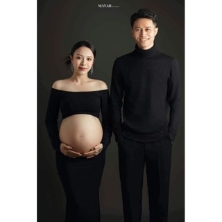 Set đầm bầu xinh, chụp ảnh bầu nghệ thuật