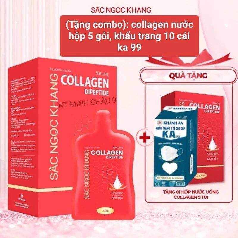 Nước uống đẹp da Collagen Dipeptide Sắc Ngọc Khang (1 hộp 30 gói, 1 gói/ngày)- săn chắc và sáng mịn