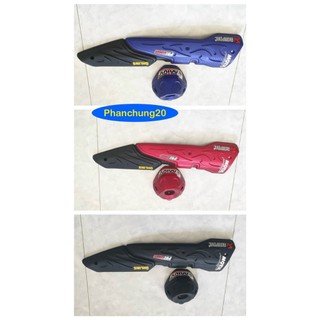 Bộ ốp che pô + đuôi pô dùng cho đời exciter 155 - 2021 2022 2023 2024