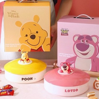 Hộp sứ đựng bánh gấu dâu lotso
