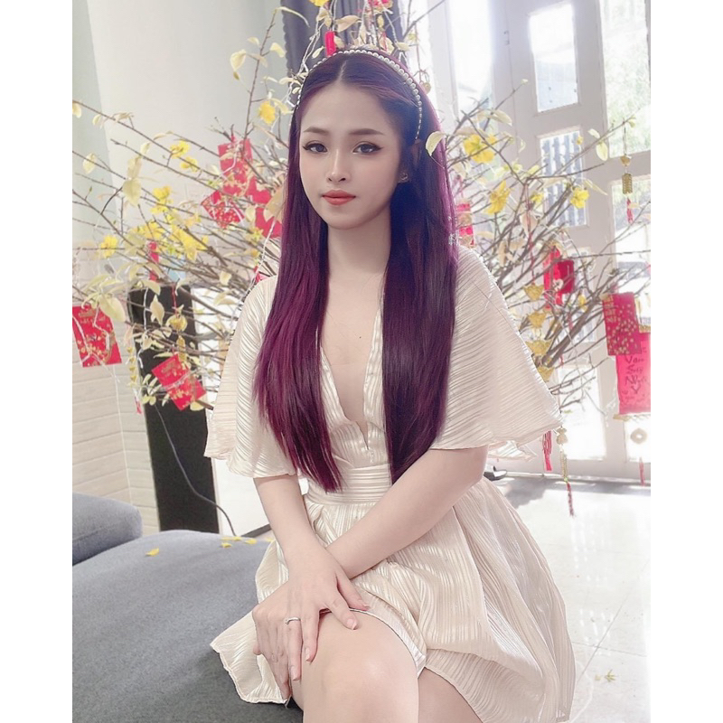 Bộ Jumpsuit Nữ Thiết Kế Dáng Xoè Đầm Jump Hoa Nhí Thiết Kế Sang Chảnh Cho Nàng