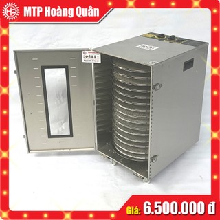 Máy sấy hoa quả, sấy thực phẩm, dược liệu, hải sản 16 khay xoay