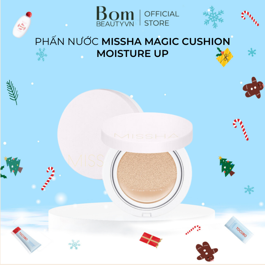 Cushion Missha trắng Moist - Bom Beauty VN phân phối chính hãng ( 09/2025)