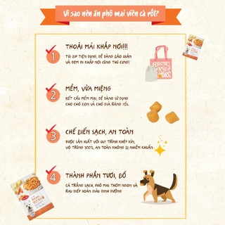 phô mai viên cà rốt Bowwow dành cho chó  - T3 PETS SHOP