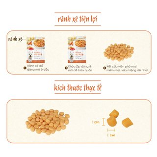 phô mai viên cà rốt Bowwow dành cho chó  - T3 PETS SHOP