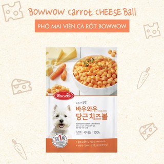 phô mai viên cà rốt Bowwow dành cho chó