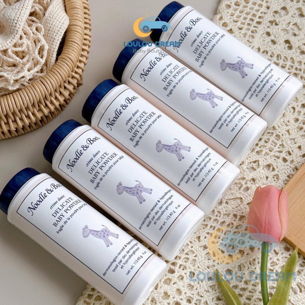 Phấn rôm Noodle Boo Baby Powder cho bé từ sơ sinh 113.4gr [CHÍNH HÃNG MỸ]