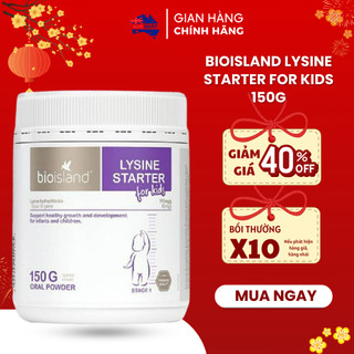 Bột tăng chiều cao Bioisland Lysine Starter For Kids, Úc giúp ăn ngon tăng miễn dịch cho trẻ