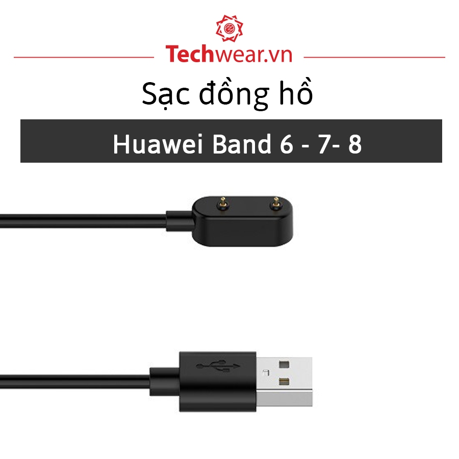 Sạc cho đồng hồ Huawei Band 6 - 7 - 8/ Huawei Band Fit 1/2 | Bảo hành 3 tháng | Hàng có sẵn giao toàn quốc