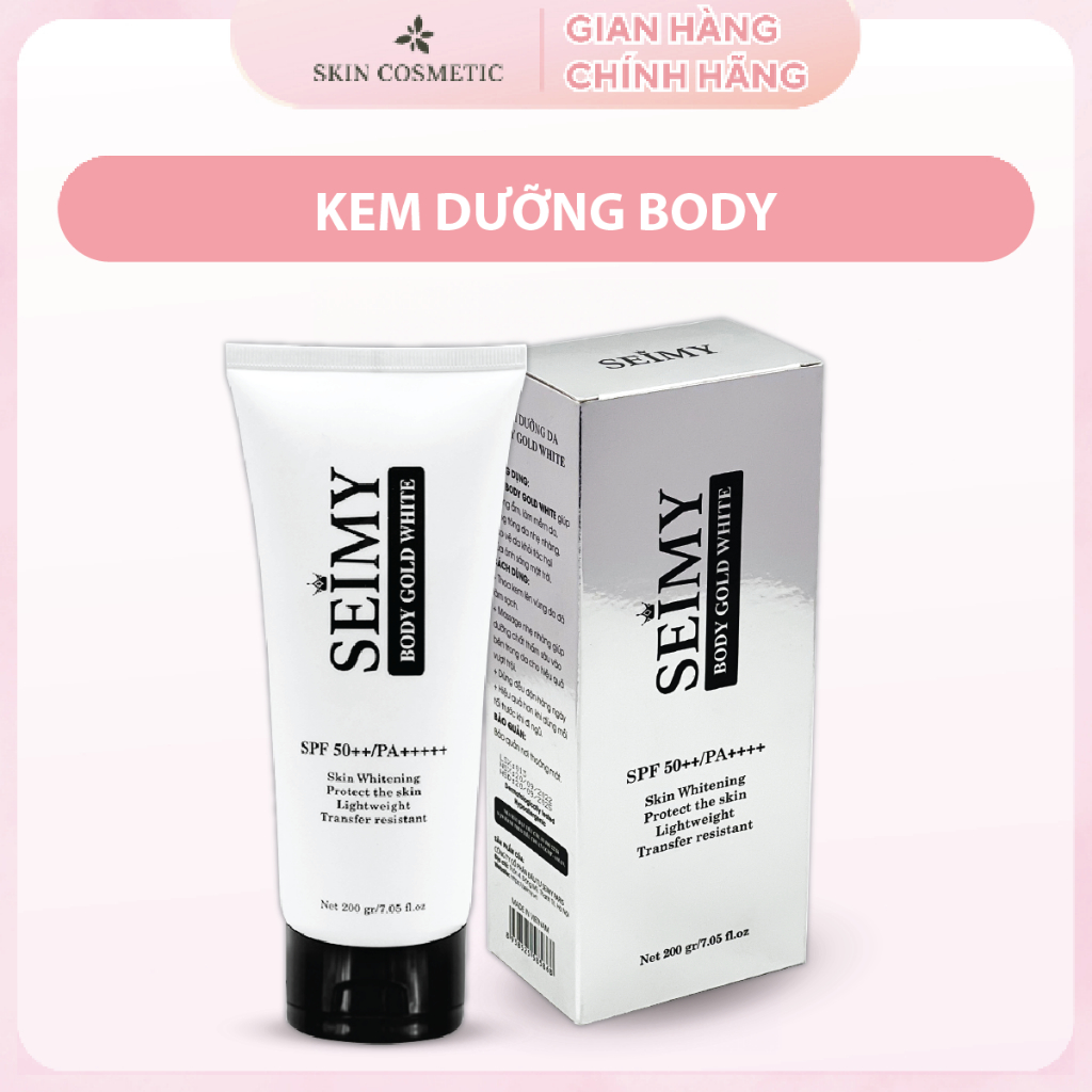 Kem Body Dưỡng trắng chống nắng Seimy - Body Gold White