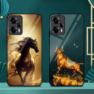 Ốp Lưng XIAOMI REDMI NOTE 12 TURBO 5G, POCO F5 5G Mặt lưng kính cao cấp, thiết kế độc quyền 12 con giáp