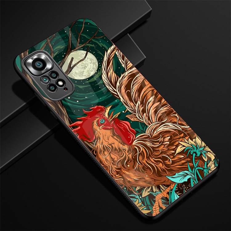 Ốp Lưng XIAOMI REDMI NOTE 11S, NOTE 11 4G, NOTE 11 5G , NOTE 11 PRO, 5G Mặt lưng kính,thiết kế độc quyền 12 con giáp
