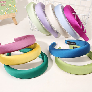Băng Đô Cài Tóc Vải Lụa Satin nhiều màu