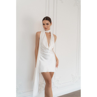 Madaline silk dress - váy lụa thiết kế - váy lụa ngắn - đầm ngắn - đầm lụa - hàng thiết kế