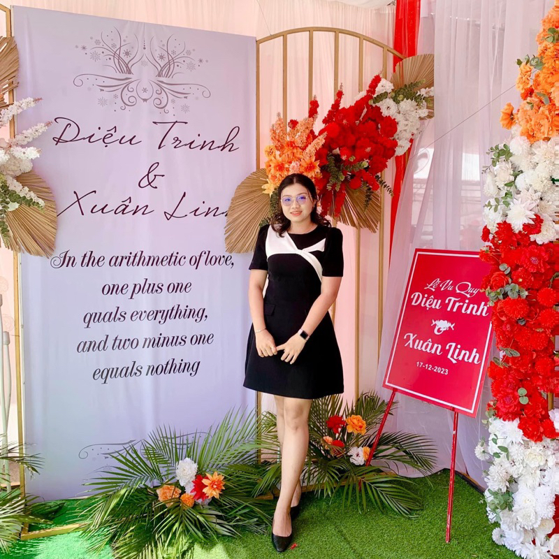 Đầm midi xoắn vai 60-90kg