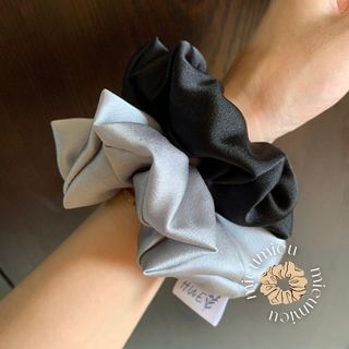 Cột tóc scrunchies handmade lụa satin mềm chun co giãn bảo vệ tóc S1010