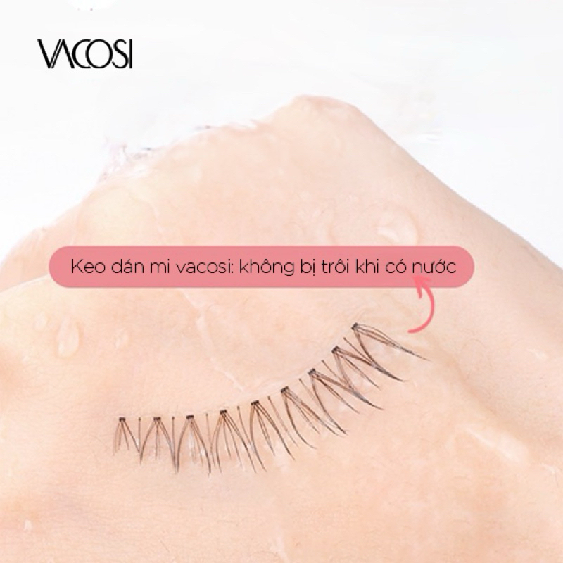 Keo Dán Mi Giả VACOSI Phiên Bản Ngọc Trai 8mL Kèm Cọ - Eyelash 3D Primer