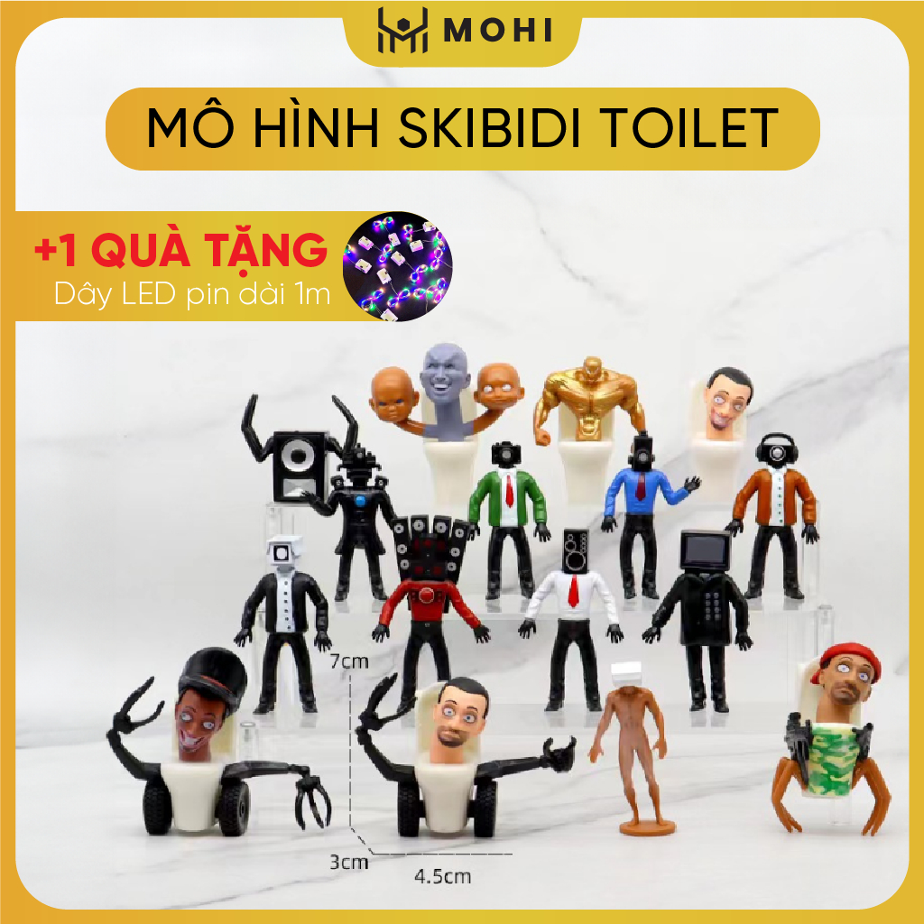 Mô hình nhân vật trong Skibidi Toilet Người Đàn Ông Speakerman Bosses Âm Thanh Người Đàn Ông Quái Dị