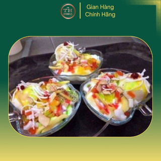 Bát ăn chè,bát sữa chua mít thủy tinh hình quả táo