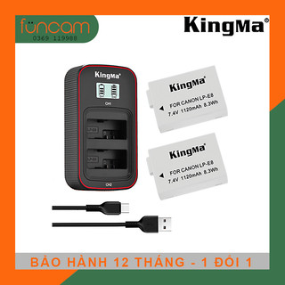 Bộ 2 pin + sạc đôi lp-e8 cho canon 550d, 600d, 650d, 700d...