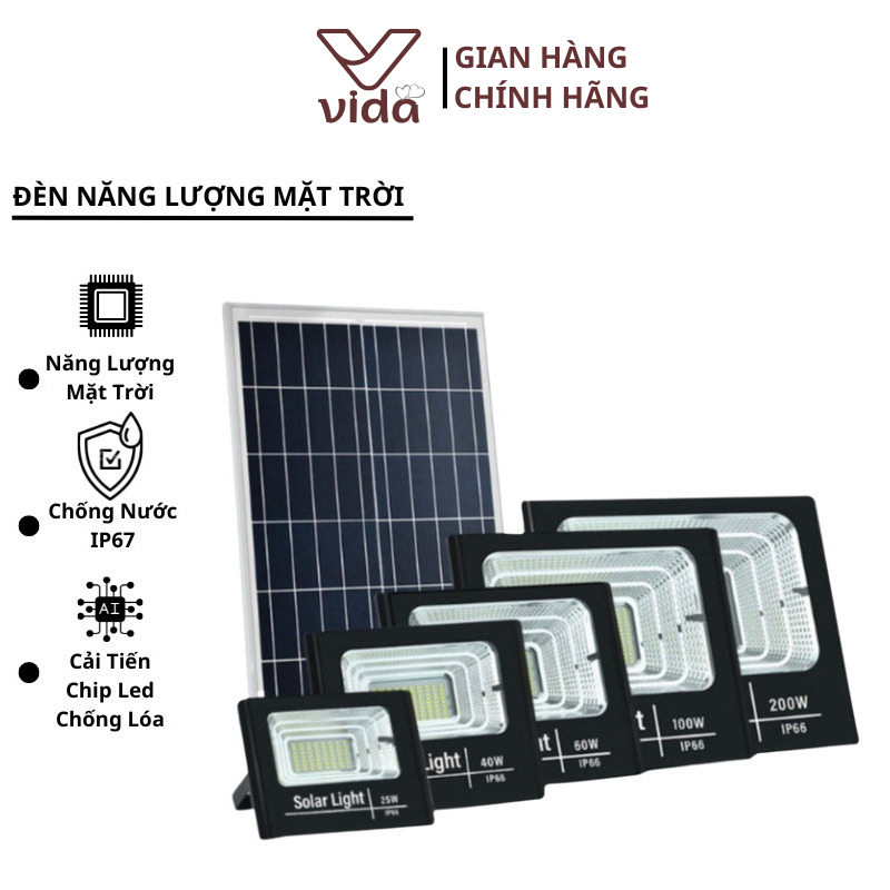 Đèn Năng Lượng Mặt Trời Thương Hiệu 500w 300w Đèn Chống Loá Năng Lượng Mặt Trời IP67 SP41233236