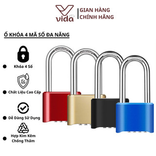 Ổ khóa mã số 4 mã, ổ khóa mật khẩu 4 chữ số thay thế chống thất lạc chống rỉ sét tiện dụng sp41233238