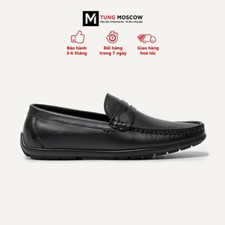Giày tây lười nam da bò cao cấp Tùng Moscow tạo hình da cá sấu thời thượng sang trọng - SP006317