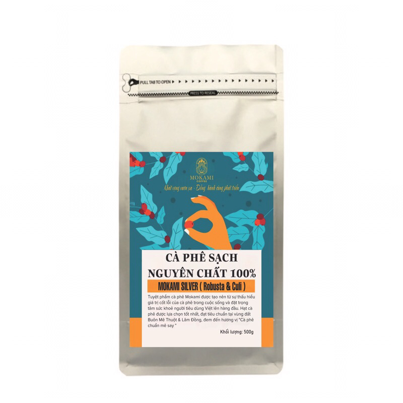 Cà phê Mokami Silver(Culi Robusta)500g Mokami Coffee