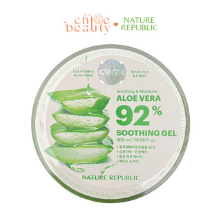 Gel lô hội dưỡng đa năng NATURE REPUBLIC Soothing & Moisture Aloe Vera 92% Soothing Gel 300ml