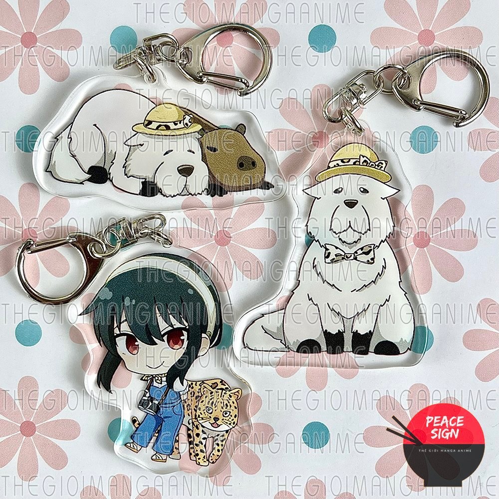 Móc khóa SPY X FAMILY ver PET Gia đình điệp viên in hình anime chibi mica trong acrylic dễ thương