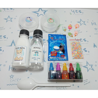 (BK7) BỘ KIT SLIME MÂY - DỤNG CỤ LÀM SLIME MÂY GIÁ RẺ