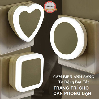 Đèn ngủ cảm biến ánh sáng, tự động bật tắt, tiết kiệm năng lượng, đèn trang trí phòng ngủ