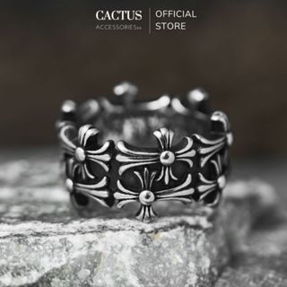 NHẪN CHROME HEART THÉP TITAN KHÔNG GỈ N046 - Cactus Accessoriesss