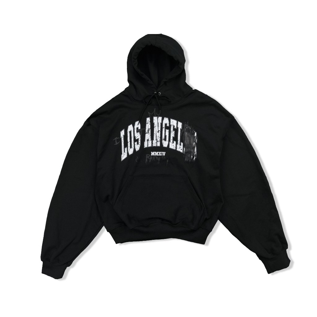 Áo hoodie " LOST " / BLVCK - Nỉ chân cua, form boxy, unisex.