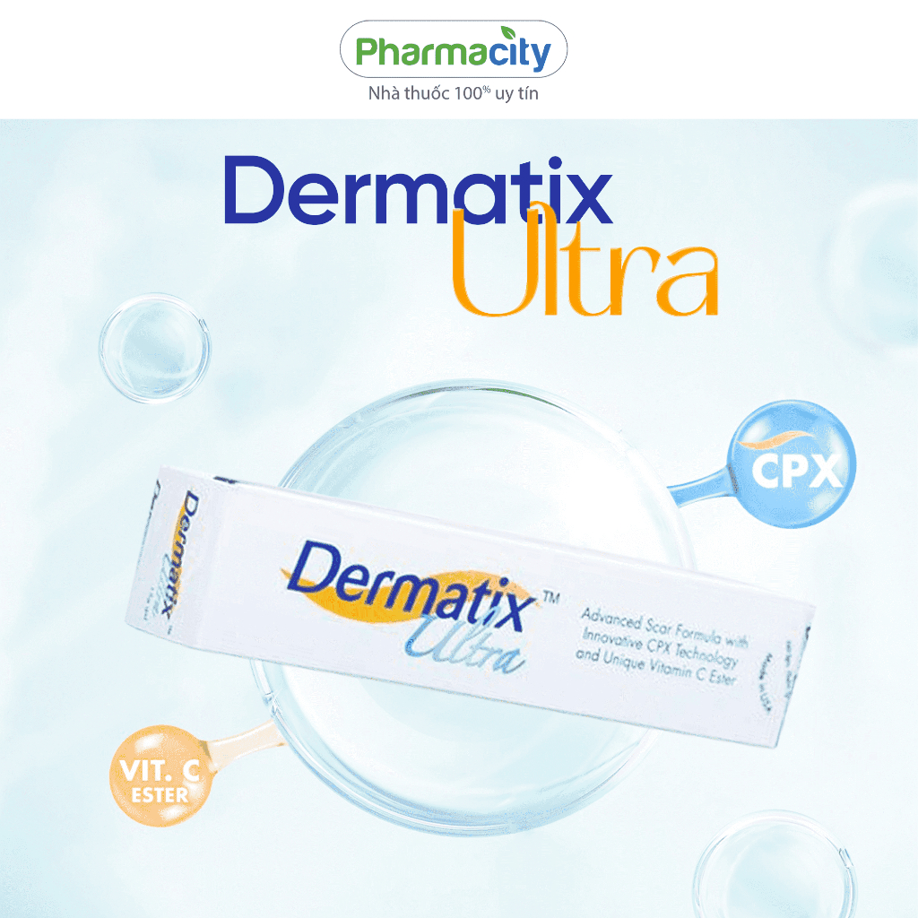Gel Dermatix Ultra hỗ trợ dưỡng da giúp da lành sẹo (Tuýp 15g)