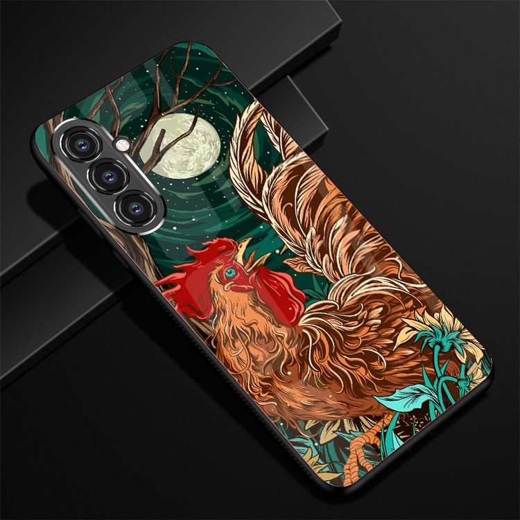 Ốp Lưng SAMSUNG GALAXY A14, A24, A34 5G, A54 5G Mặt lưng kính cao cấp, thiết kế độc quyền 12 con giáp