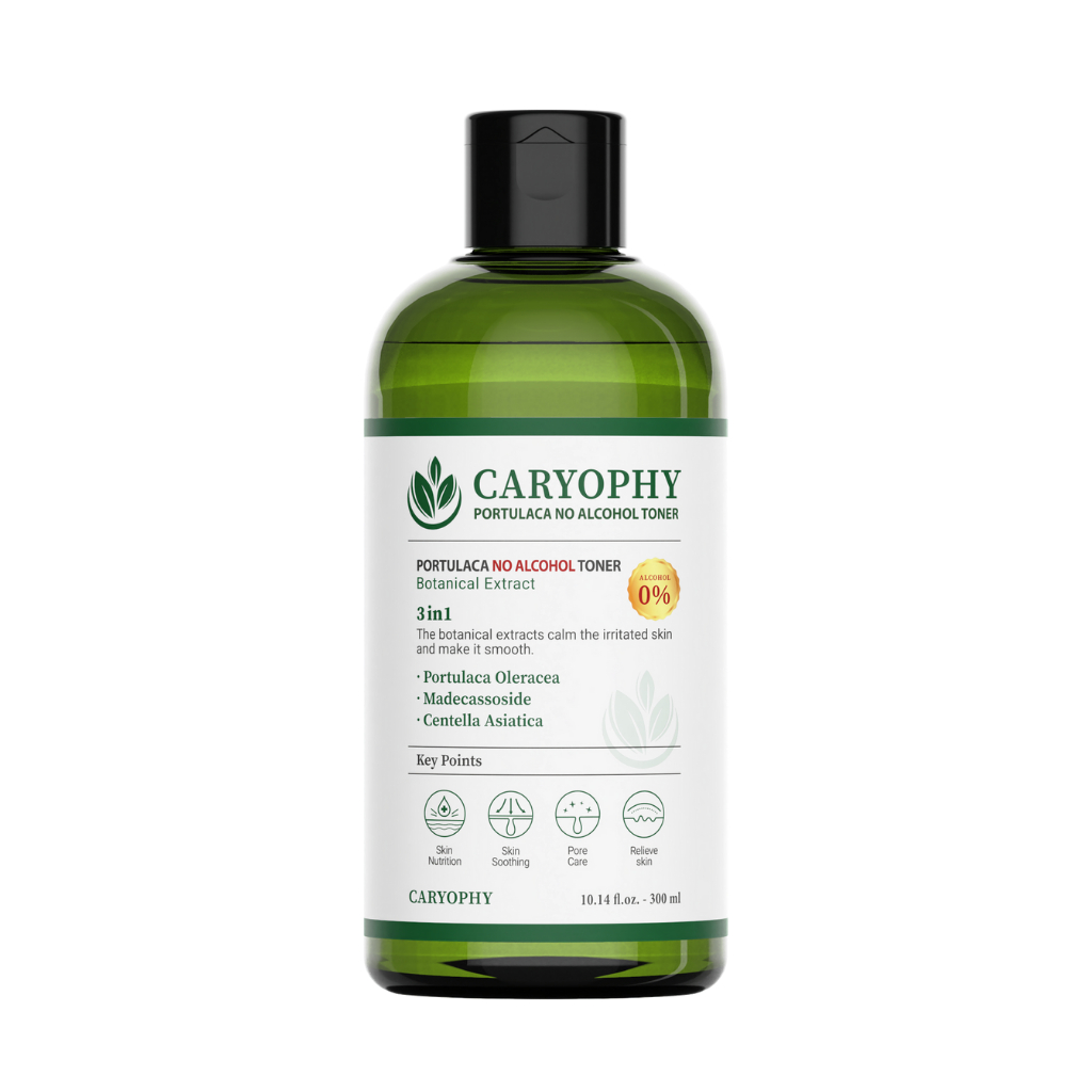 Nước cân bằng không cồn cho da mụn Caryophy Portulaca Toner 300 ML