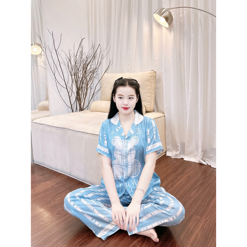 Pyjama thiết kế Mia đồ mặc nhà xinh xắn hoạ tiết hồng