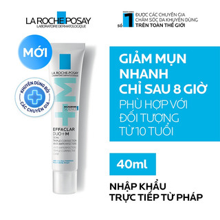 Kem dưỡng giảm mụn nhanh sau 8 giờ La Roche-Posay Effaclar Duo+ M 40ml