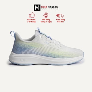 Giày thể thao, giày Sneakers Tùng Moscow bản màu SKY xanh trắng siêu nhẹ 283gram êm ái cho vận động thể thao - SP006043