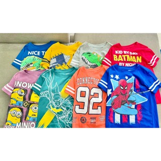 Bộ thun ngắn Bigbaby chất thun cotton mềm mát nhiều mẫu cho bé trai 2-12 tuổi