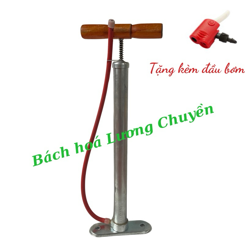 Bơm quốc phòng, bơm xe đạp, bơm xe máy tặng kèm đầu bơm