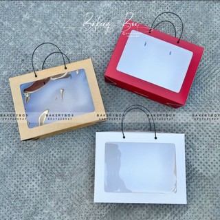 Set 10 hộp giấy mặt kính đựng hủ nhựa pet, quà tặng tết