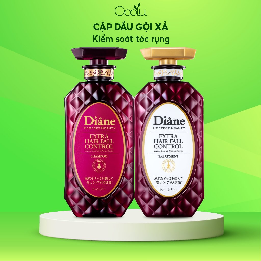 Combo Dầu gội dầu xả Moist Diane Nhật Bản dành cho mọi loại tóc - 450ml