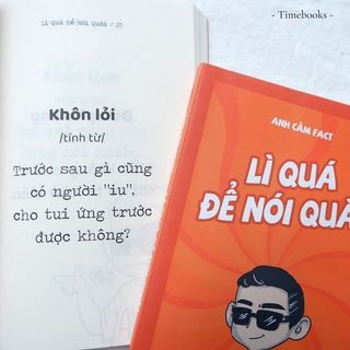 Sách - Lì quá để nói quài