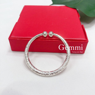 [LOẠI DÀY] Vòng Bạc cho bé - Vòng cua chạm khắc