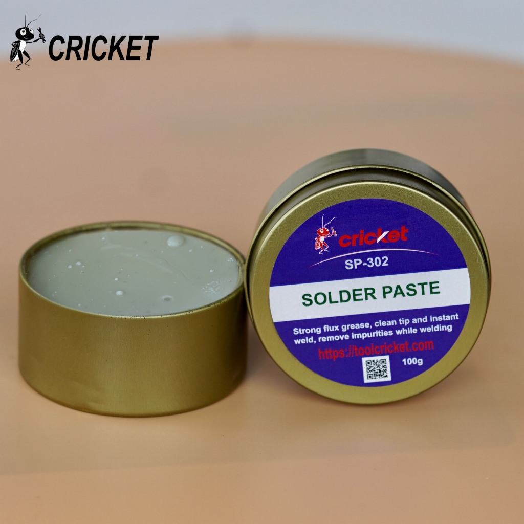 Mỡ trợ hàn Cricket siêu bám dính, ít khói mối hàng sáng ít ăn mòn IC và PCB