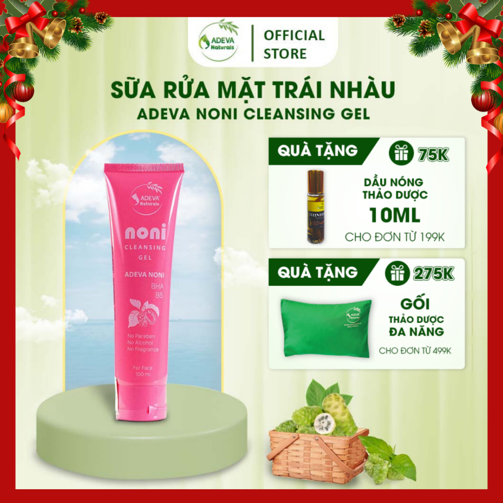 Sữa Rửa Mặt Noni BHA Tốt Cho Da Mụn ADEVA NONI Chiết Xuất Trái Nhàu Làm Sạch Sâu, An Toàn Với Mọi Loại Da 100
